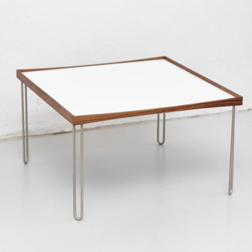Tray Table in Walnut and Stainless Steel by Finn Juhl For Sale - Image 4 of 18