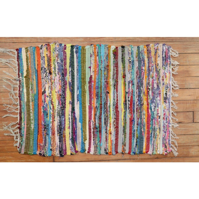 American Braid Rug, 1'9'' X 2'6'' For Sale - Image 9 of 9