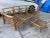 1970s Vintage Mid Century Modern Bamboo Rattan Sofa & Ottoman Frames For Sale - Image 4 of 11