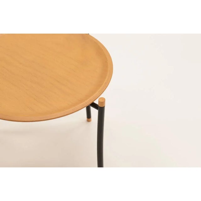 Handle Side Tables, 1980s, Set of 2 For Sale - Image 5 of 6