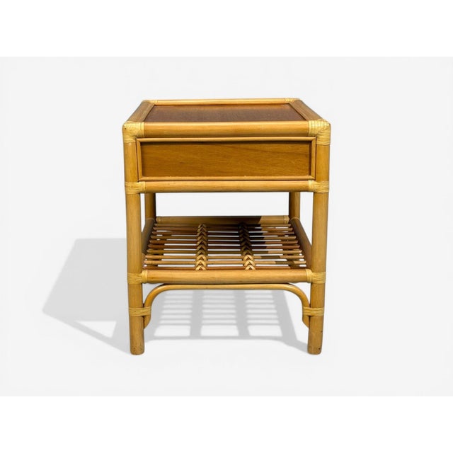 Kenneth Bergenblad, Nightstands, Bamboo, Rattan, Brass, Sweden, 1970s For Sale - Image 11 of 13