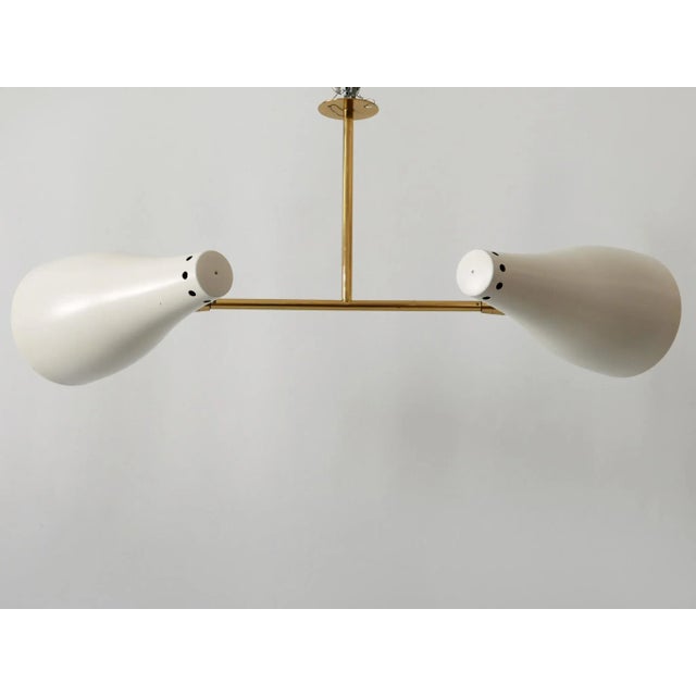 Mid-Century Modern Two-Armed Sputnik Pendant Lamp, Austria, 1950s For Sale - Image 14 of 18