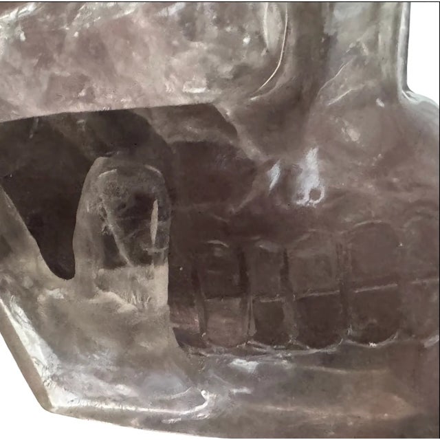 Amethyst Late 20th Century Carved Amethyst Skull For Sale - Image 8 of 11