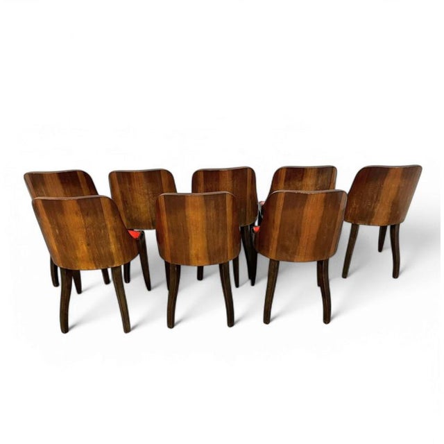 Art Deco Chairs by Kortrijkse Kunstwerkstede for for De Coene Frères, 1930s For Sale - Image 12 of 16