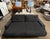 Massimo Scolari Sota by Massimo Scolari for Giorgetti Black & Smoke Gray Wool Sofa For Sale - Image 4 of 9