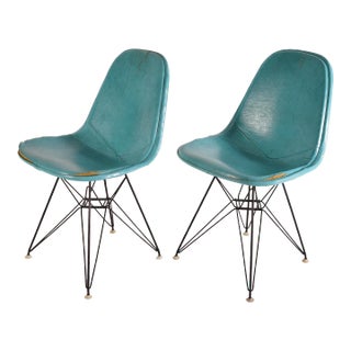 Eames Herman Miller Dkr-1 Eiffel Wire Chairs Set of 2 For Sale