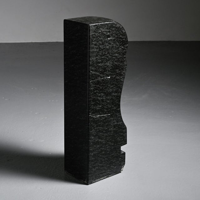 Black Robert Neuhauser, Swiss Abstract Diabas Sculpture, 1980s, Stone For Sale - Image 8 of 14