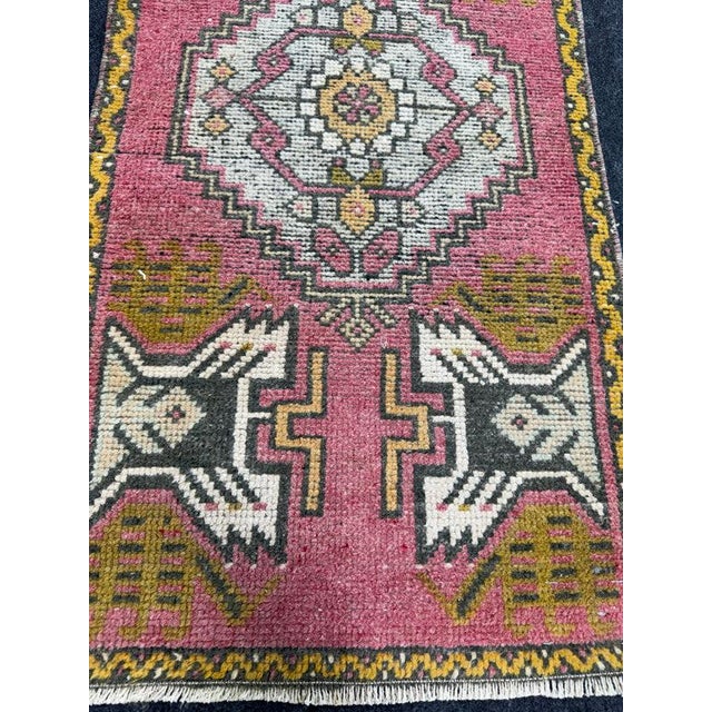 Contemporary Turkish Yastik Rug 1'7" x 3'1" For Sale - Image 3 of 5