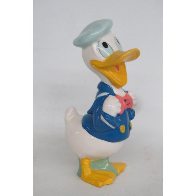 White Donald Duck Ceramic Figurine 1960s Original Dan Brechner Licensed Disney 4834b For Sale - Image 8 of 14