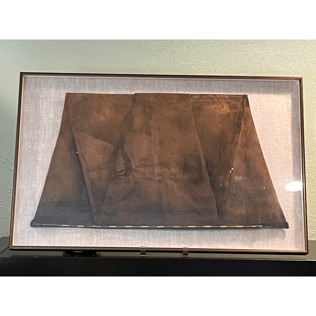 Contemporary Mid 20th Century Nance O'Banion Signed Studio Fiber Art Shadowbox Framed Woven Mesh Sculpture For Sale - Image 3 of 9