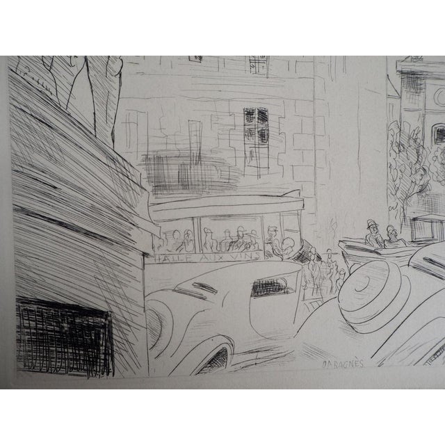 Jean-Gabriel Daragnes Presence of Paris, 1937 Engraving Engraving on vellum paper measuring 35 x 27,5 cm. Signed in the...