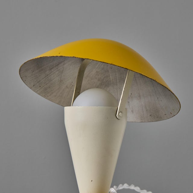 Pair of 1940s Josef Hurka Yellow Adjustable Shade Table Lamps for Napako For Sale - Image 10 of 15