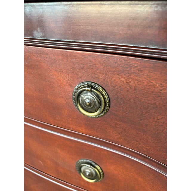 Wood Traditional Drexel Bowfront Chest For Sale - Image 7 of 11