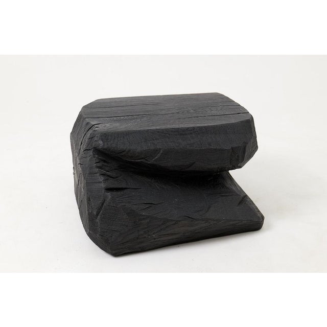 Sculptural Hardwood Stool by Logniture For Sale - Image 13 of 17