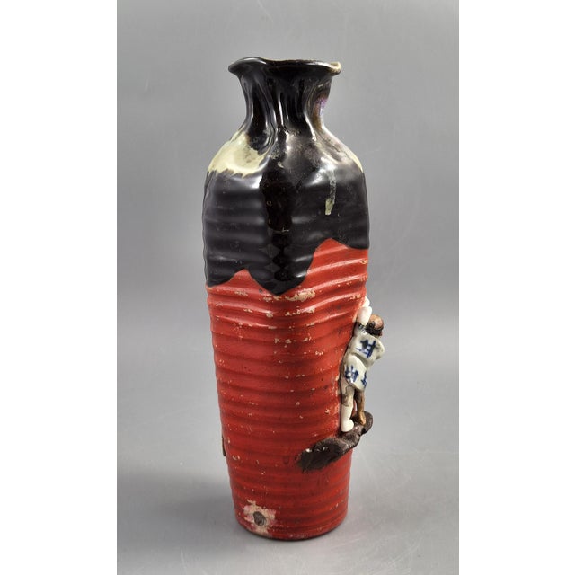 Tall Japanese Sumida River Vase by Inoue Ryōsai, 1890s For Sale - Image 10 of 13