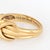 Gold C1990 Vintage Tiffany & Co X Ring 18k Yellow Gold Band Sz 5 Signed Jewelry For Sale - Image 8 of 8