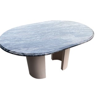 1980s Petite Granite Dining Table For Sale