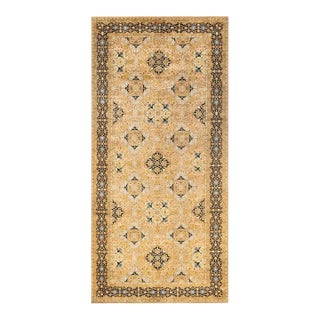 Mogul, One-of-a-Kind Hand-Knotted Area Rug in Yellow, 6' 1" x 13' 1" For Sale