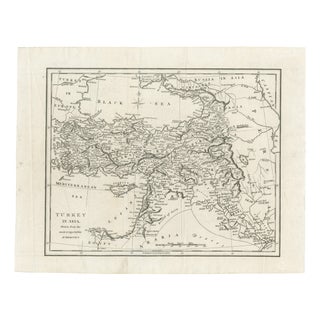 British School, Map of the Ottoman Empire Turkey in Asia, Syria, and Mesopotamia, 1830 For Sale
