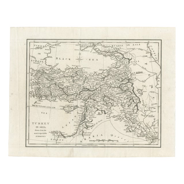 British School, Map of the Ottoman Empire Turkey in Asia, Syria, and Mesopotamia, 1830 For Sale