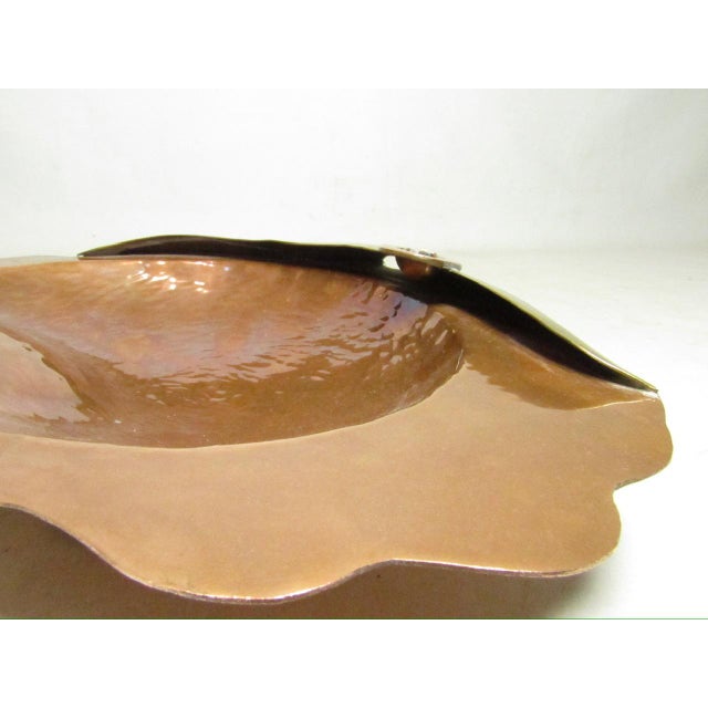 1960s Los Castillo Style Mexican Copper Fish Dish For Sale - Image 15 of 15