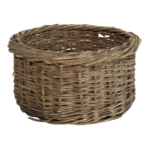 French Round Woven Grapevine Basket