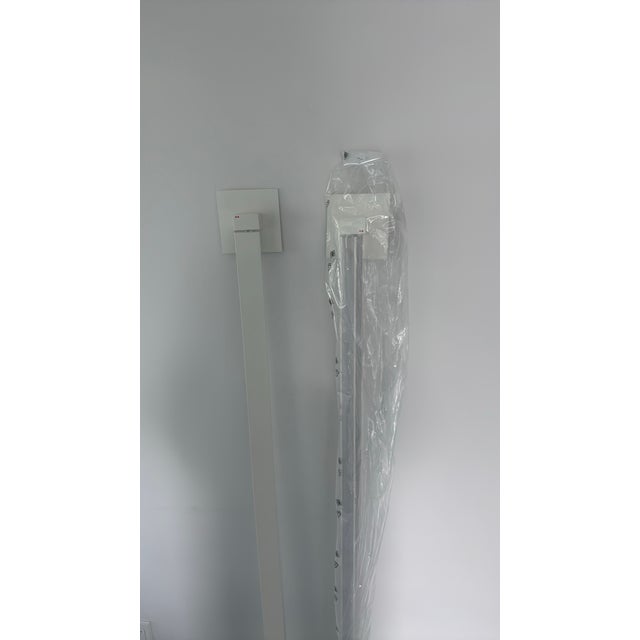 Metal Fabbian Pivot 63” Architectural White Led Wall Lights - a Pair For Sale - Image 7 of 9