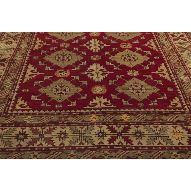 Vintage Turkish Oushak Rug - 5'06 X 8'00 For Sale - Image 4 of 9