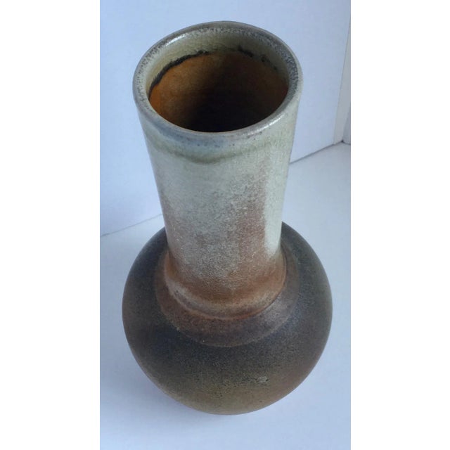 Large Raku Fired Earthenware Vase - By Nancy Niles - For Sale - Image 4 of 8