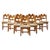 Razorblade Chairs in Oak and Lambswool attributed to Henning Kjærnulf, 1960s, Set of 10 For Sale - Image 18 of 18