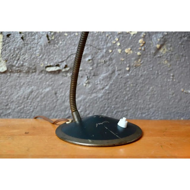 Metal Black Cocotte Table Lamp, France, 1950 For Sale - Image 7 of 12