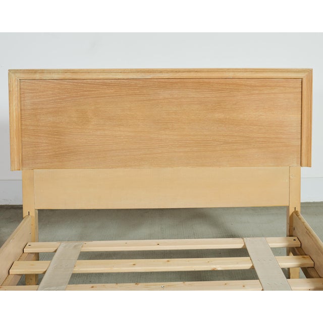 Pair of Twin Scandanivian Modern Style Cerused Oak Beds For Sale - Image 9 of 18