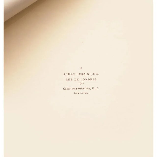 André Derain "London Street", 1947 After First Edition Parisian Offset Lithograph For Sale In Dallas - Image 6 of 9