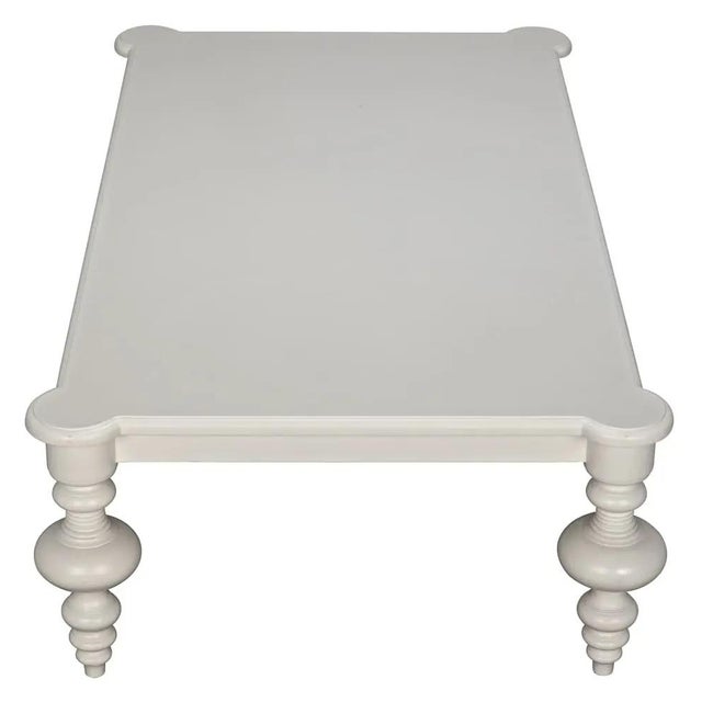 Not Yet Made - Made To Order NOIR Graff Coffee Table, Solid White For Sale - Image 5 of 7