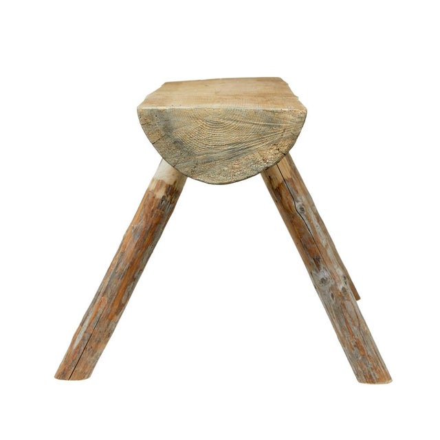 Pair of scandinavian hand made log benches circa 1950. Good quality set of 2 benches that we found in sweden. Made using...