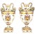 19th Century Italian White Crater Vases, Set of 2 For Sale