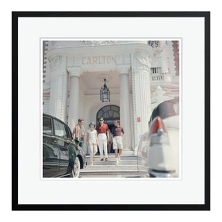 Staying at the Carlton 1958 by Slim Aarons Framed C Print For Sale