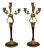 French Empire Style Pair Bronze Candelabra For Sale