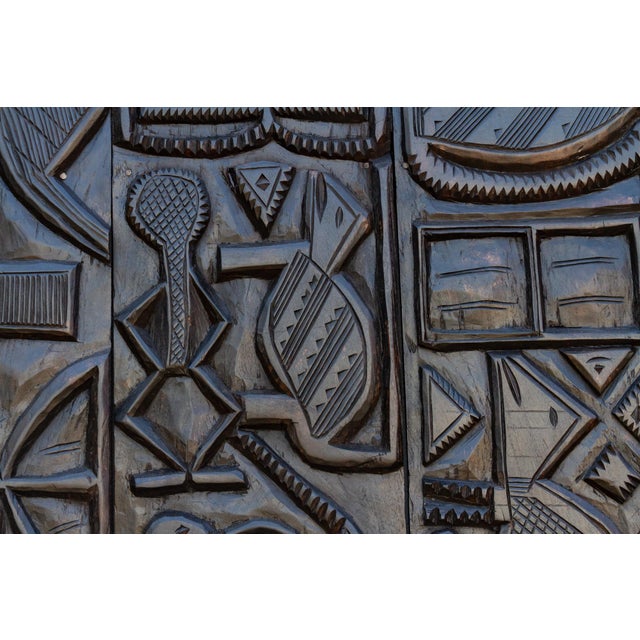 Mid 20th Century Very Tall Mid 20th Century African Nupe Door For Sale - Image 5 of 10