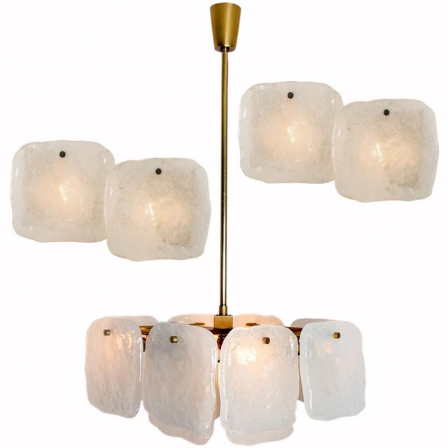 1960s Glass and Brass Light Fixtures by J.T Kalmar, Austria, 1960s For Sale - Image 5 of 18