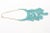 2000 - 2009 Turquoise Enamel and Gilt Chain Bib Necklace For Sale - Image 5 of 10