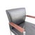 Black Vintage Armchair in Black Leather and Aluminum, 1960s For Sale - Image 8 of 10
