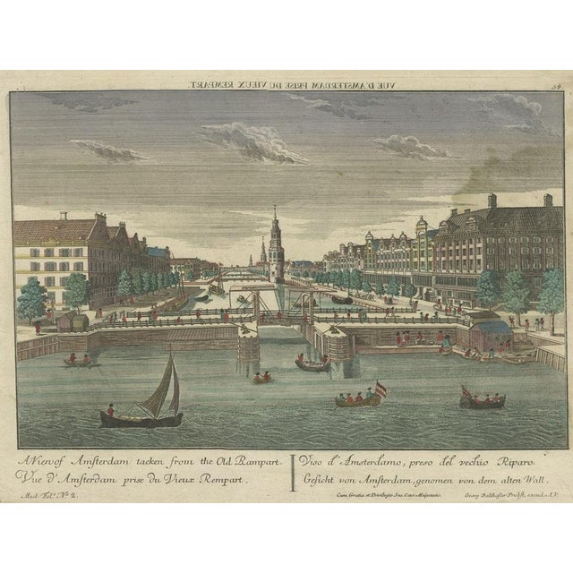 Amsterdam from the Rampart, 1760, Paper For Sale - Image 6 of 7