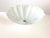 White 1950s Fluted Glass Parasol Flush Light For Sale - Image 8 of 16