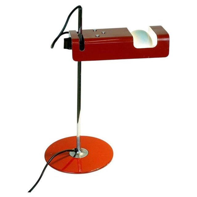 Red Spider Table Lamp attributed to Joe Colombo for O-Luce, Italy, 1960s For Sale - Image 16 of 16