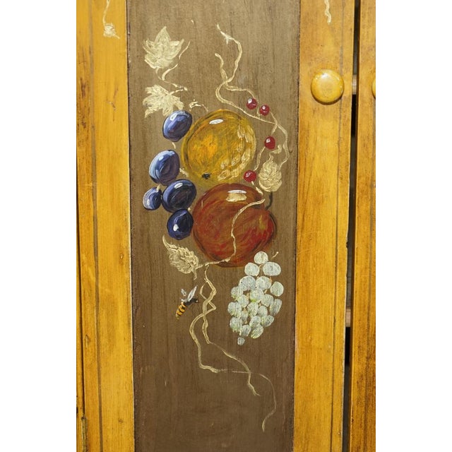 French Hand Painted Pine Housekeepers Sideboard, 1860s For Sale - Image 10 of 18