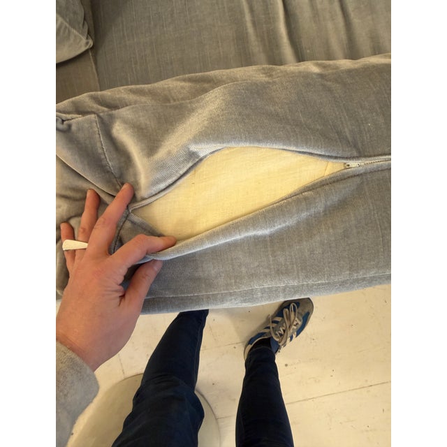 Stone Gray 1970s Light Up Milo Baughman Couch for Thayer Coggin Modular Sectional For Sale - Image 8 of 13