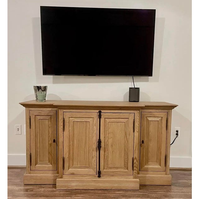 Restoration Hardware Media Console, excellent condition with ample storage. Two minor water marks -see photos, otherwise...