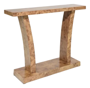 Mid 20th Century Contemporary Burlwood Console Table