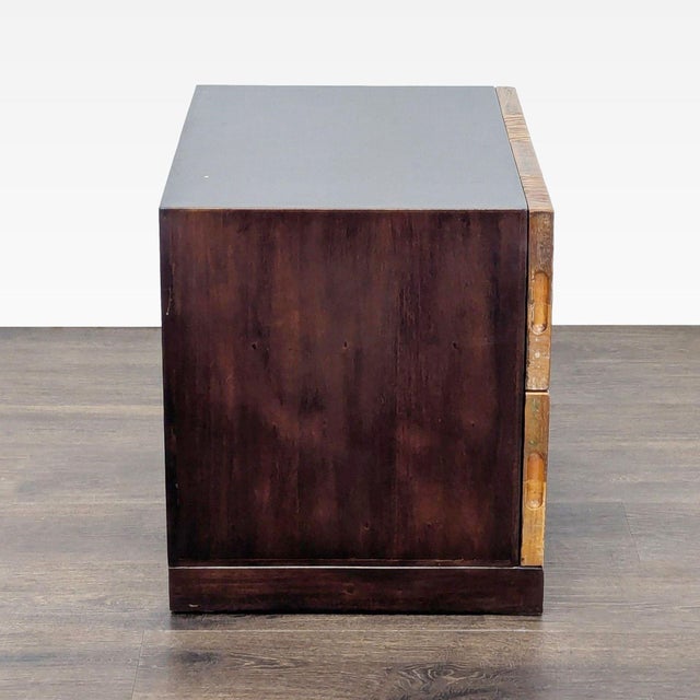 2000 - 2009 Two Drawer Wood Nightstand For Sale - Image 5 of 9